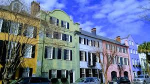 Watercolor painting of rainbow row, a historic landmark in downtown charleston, south carolina. Painted Ladies Standing Proud Review Of Rainbow Row Charleston Sc Tripadvisor