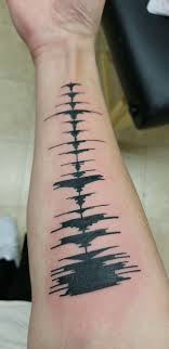 Join the world's largest online community of artists, bands, djs, and audio creators. Just Got This Tattoo It S A Soundwave From Runaway Specifically The Five Seconds Where It Transfers From Playing Exclusively Piano To Also Playing The Distorted Vocals Wavey Or Nah Kanye