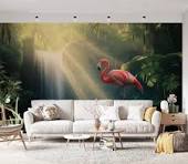 Flamingo Mural Wallpaper | Tropical Elegance and Refinement ...