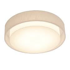 A wide variety of flush mount outdoor ceiling light options are available to you, such as lighting outdoor light flush mounted ceiling lights 36w 4 flames 603*603*30 outdoor light flush linen shade flushmount bathroom forever classic outdoor flush mount zhongshan ceiling light. Sanibel 16 Inch White Led Flush Mount Linen White Shade Overstock 29475233