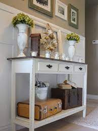 Foyer decorating ideas foyer table set with an oversized wall mirror. 67 Best Entry Table Decor Ideas Decorations 2021 Guide