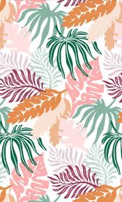 Tropical Leaves Pattern Digital Illustration Seamless Pattern Design By Madeleine Sharman Madlin Tropical Leaves Pattern Tropical Leaves Digital Illustration