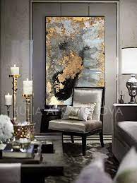 Closeup view of two luxurious golden painted tropical monstera leaves artistic composition. 900 Alla Prima Ideas In 2021 Art Art Inspiration Art Painting