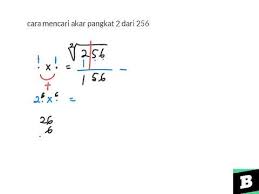 Maybe you would like to learn more about one of these? Cara Mencari Akar Pangkat 2 Dari 256 Youtube