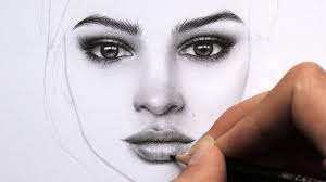 I love to draw faces. Drawing And Shading A Female Face With Graphite Pencils Portrait Of Emily Ratajkowski Youtube