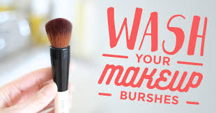 psa wash your makeup brushes