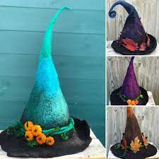 Witchy Strega Wiccan Hedge Witch Witches Hat Witches Costume Witchy Woman Magick Felted Hat Witchy Witches Costumes For Women Witch Hat Witch Costumes