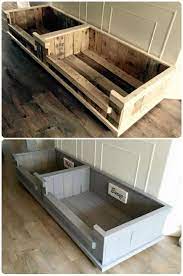 Making something special for your canine should be a fun activity! Pallet Dog Basket Painted Or Not Which One Do You Prefer 1001 Pallets Pallet Dog Beds Dog House Diy Dog Rooms