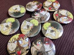 K o n n i c h i w a 💞thank you for watching, please like and subscribe! Bhna Yaoi Bl Ship Buttons Pins Bakudeku Tododeku Kiribaku Etsy