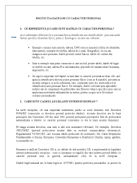 Cadrul legal privind protecția datelor cu caracter personal adoptat la nivel european și aplicabil statelor membre ue. Protectia Datelor Cu Caracter Personal Prezentare