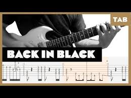 Back In Black Ac Dc Cover Guitar Tab Lesson Tutorial Youtube Guitar Tabs Learn Electric Guitar Back To Black