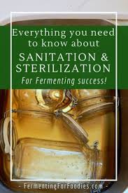 Cleaning For Fermenting Sanitation And Sterilization Fermenting For Foodies Fermenting Fermented Vegetables Healthy Microbiome
