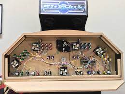 4 player mame cabinet plans. 4 Player Mame Cabinet Control Panel With Spinner Trackball And Separate 4 Way Joystick Mame