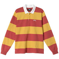 Black And Yellow Rugby Shirt Classic Stripe Rugby Black S In 2020 Long Sleeve Shirt Men Classic Stripe Long Sleeve Shirts