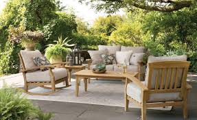 Birch Lane Patio Furniture Summerton Teak Patio Chair With Cushions Teak Patio Furniture Teak Rocking Chair Outdoor Furniture