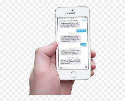 When you download iphone apps from apple's app store, the time it takes for your download to transfer depends on the speed of your connection and the size of the app. Hand Holding Iphone With Scrolling Cat Facts Text Messages Transparent Background Iphone 6 Png Png Download 520x600 1376070 Pngfind