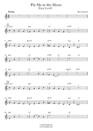 Fly me to the moon. Clarinet Sheet Music Fly Me To The Moon Easy Level Sinatra