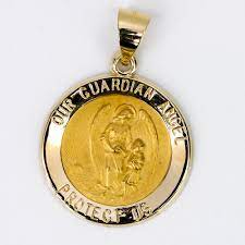 14k gold guardian angel pendant. 14k Gold Guardian Angel Pendant A V Pawn