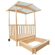 Sandkasten Und Spielveranda Mit Dach Gunstig Online Kaufen Tectake Sandkasten Mit Dach Sandkasten Veranda