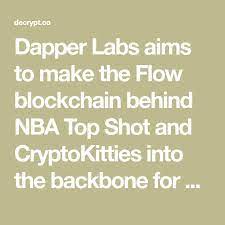 Dapper Labs Aims To Make The Flow Blockchain Behind Nba Top Shot And Cryptokitties Into The Backbone For Plenty More Nft Experie In 2021 Blockchain Flow Cryptocurrency