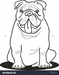 Stock Vector Illustration Of Bulldog For Coloring Book 70159165 Jpg 1261 1600 Bulldog Drawing Dog Coloring Page Bulldog Art