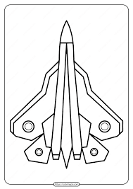 Free Printable Military Fighter Plane Coloring Page Coloring Pages Fighter Planes Color
