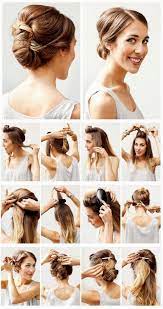 How To Steps Wedding Hair Styles For Shoulder Length Cute Easy Hairstyles Shoulder Length Hair Medium Hair Styles Medium Length Hair Styles Diy Hairstyles