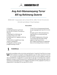 Public safety must come first. Anakbayan St Auf Twitter Thread Bukas Ay Magkakaroon Ng Hearing Sa Kongreso Ukol Sa Senate Bill 1083 O Anti Terrorism Act Of 2020 Ano Nga Ba Ang Nilalaman Nito Ano Ang Implikasyon Nito