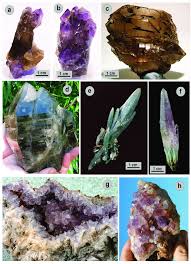 Crystalline quartz is a positive uniaxial crystal with a moderate birefringence over the broad transparent range from 200 nm to 2300 nm. Hand Specimens Illustrating The Gem Quartz Crystals Of Greece A B Download Scientific Diagram
