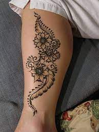 Img 4123 Henna Style Tattoos Leg Henna Leg Henna Designs