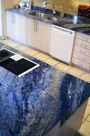 blue granite countertops, blue kitchen