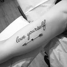 Nothing wrong with pushing yourself, but on a first tattoo it's more than fine to respect your body's get your tattoo for yourself and forget what other people will think of it. Do Good Writing Tattoos Arrow Tattoos For Women Chic Tattoo