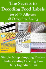 Peanuts are not the same as tree nuts fare is advocating federal legislation to add sesame to the list of major food allergens that must appear on ingredient labels of processed foods. The Secrets To Decoding Food Labels For Dairy Free Living