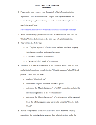 Virtual lab dna and genes worksheet. Virtual Lab Http Hencarta Encnet Featuresa Dictionaryfdictionaryhomenspx Course Hero