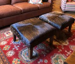 Cowhide western furniture is the right place. Cowhide Ottoman Coffee Table Made To Any Size You Need