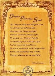 Dragon Protection Spell Spells Witchcraft Wiccan Spell Book Book Of Shadows