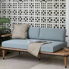 Create a relaxing ambience with garden accessories, while the outdoor dining range transforms your outdoor into a party venue for friends. Teak Metal Day Bed By Joshua Lane Sam S Club Outdoor Sofa Outdoor Daybed Blue Cushions