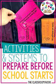 Set It And Forget It Classroom Activities Systems To Prep For Year Long Use The Classroom Nook Teacher Planning School Classroom Teaching Elementary