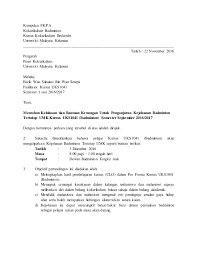 Contoh surat edaran permohonan izin. Surat Iringan 2 Edit