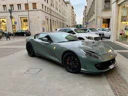 Ferrari 812 Superfast In I Think Is A Custom Color A Mix Of Gray And Green Ferrari Dream Cars My Dream Car