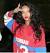 Red Rihanna Long Hair