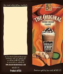 Enlightened Beverages Brochure For Coffee Houses Chocolate Chip Cookie Dough Beverages Root Beer