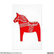 Rotes Dala Pferd Briefpapier Zazzle De Pferd Papier Briefpapier