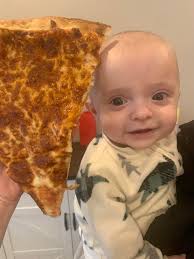 I call this the Costco special! 🍕 The best of both worlds. Hot dog pizza  with ketchup, mustard, relish and onions. 🌭 8.3/10 Costco