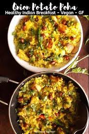 Onion Potato Poha Kanda Batata Poha My Dainty Kitchen Recipe Poha Recipe Healthy Breakfast Dishes Indian Food Recipes
