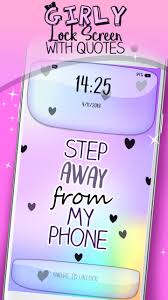 Wallpaper lockscreen kata kata lucu. Girly Lock Screen With Quotes For Android Apk Download
