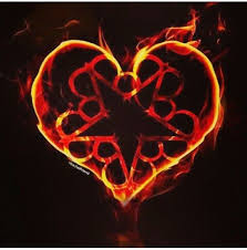 This rosary features the bvb logo with black beads. Bvb Fan Art Heart Of Fire Black Veil Brides Black Veil Brides Andy Black Veil