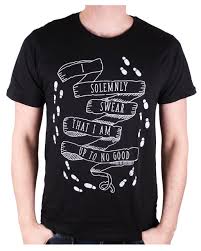 Harry potter t shirt herren. Harry Potter I Solemnly Swear Shirt Schwarz Kaufen Horror Shop Com