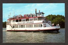 Belle of hot springs riverboat. Ar Belle Hot Springs Arkansas Ship Lk Hamilton Postcard Hippostcard