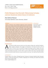 Apa hal yang berkaitan dengan proses sosialisasi moral yang eksplisit dari individu tanpa orang yang bermoral tidak bisa melakukan proses. The Moral Grammar Of Social Conflicts The Struggle For Recognition